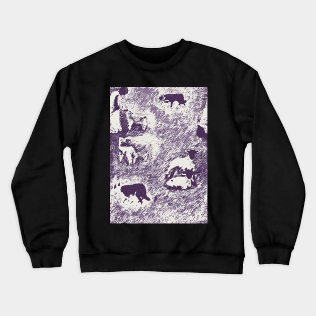 Feeding Da Caddy - Purple Crewneck Sweatshirt by Juliewdesigns